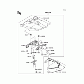 Схема вузла: Заглушка сидіння (Опція) для Kawasaki ZX1000 Z1000SX ABS