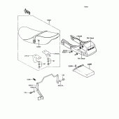 Схема узла: Сиденье для Kawasaki ZX400 Z400FII