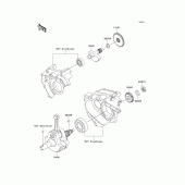 Схема вузла: Колінчастий вал для Kawasaki KLX250 KLX250SF