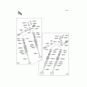 Схема вузла: Клапан для Kawasaki EN500 Vulcan 500 LTD