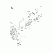 Схема узла: Переключение/вилка переключения для Kawasaki KLX140 KLX140
