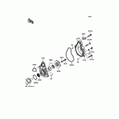 Схема вузла: Водяний насос для Kawasaki KLE650 Versys 650 ABS