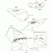 Схема узла: Decals(silver)(fr,is,wv) для Kawasaki ZX1200 Ninja ZX-12R