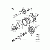 Схема вузла: Зчеплення для Kawasaki ZR800 Z800 ABS
