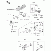 Схема вузла: Кермо & Пульт управління рульовий для Kawasaki ZX636 Ninja ZX-6R ABS