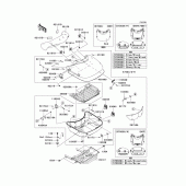 Схема вузла: Saddlebags(1/2)(trunk) для Kawasaki VN1700 Vulcan 1700 Voyager ABS