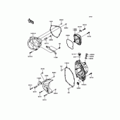 Схема вузла: Engine Cover(s) для Kawasaki ZR800 Z800 ABS