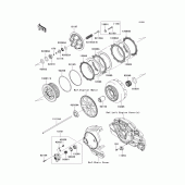 Схема вузла: Зчеплення для Kawasaki VN1700 Vulcan 1700 Classic