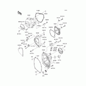 Схема вузла: Engine cover(s) для Kawasaki ZR1000 Z1000