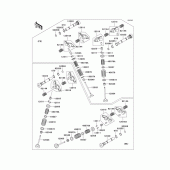 Схема узла: Клапан(ы) для Kawasaki VN1600 Vulcan 1600 Mean Streak