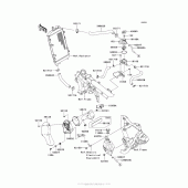 Схема узла: Охлаждение для Kawasaki VN1700 Vulcan 1700 Voyager