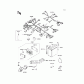 Схема вузла: Електроустаткування для Kawasaki ZG1000 1000GTR
