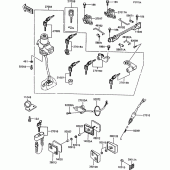 Схема вузла: Ignition switch(1/2)(zg1000-a9) для Kawasaki ZG1000 1000GTR