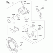 Схема вузла: Заднє гальмо для Kawasaki ZG1000 1000GTR