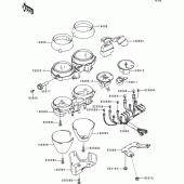 Схема вузла: Meter(s) для Kawasaki ZR1100 Zephyr 1100