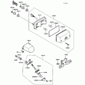 Схема вузла: Задній ліхтар для Kawasaki ZG1000 Concours
