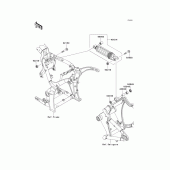 Схема вузла: Підвіска/задній амортизатор для Kawasaki VN2000 Vulcan 2000
