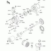 Схема узла: Масляный насос для Kawasaki ZX1200 Ninja ZX-12R