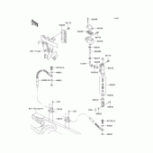 Схема вузла: Задній гальмівний циліндр для Kawasaki KLX250 D-Tracker X