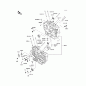 Схема вузла: Картер двигуна для Kawasaki VN800 Vulcan 800