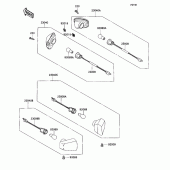 Схема вузла: Сигнал повороту для Kawasaki ZX1100 Ninja ZX-11