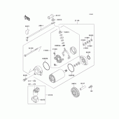 Схема узла: Starter motor для Kawasaki ZX1100 Ninja ZX-11