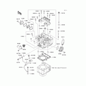 Схема вузла: Головка циліндра для Kawasaki KLX250 D-Tracker X