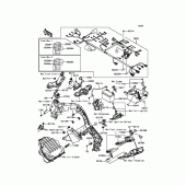 Схема вузла: Електроустаткування для Kawasaki ZR1000 Z1000