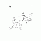 Схема узла: Крышка боковая для Kawasaki ZG1000 Concours