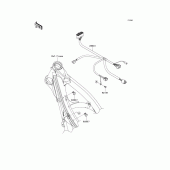 Схема вузла: Електроустаткування для Kawasaki KX250/ KX252 KX250F