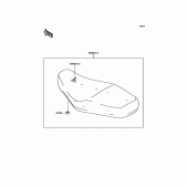 Схема вузла: Сидіння для Kawasaki EJ800 W800