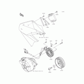 Схема вузла: Генератор та РР для Kawasaki ER250 Z250 ABS