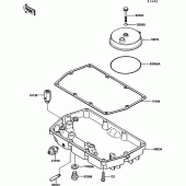 Схема вузла: Breather body/oil pan для Kawasaki EX500 GPZ500S