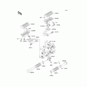 Схема вузла: Підніжки для Kawasaki EJ650 W650
