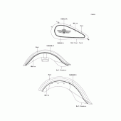 Схема узла: Decals(red/white)(n8fa) для Kawasaki VN1500 Vulcan 1500 Classic FI