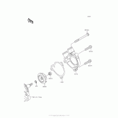 Схема узла: Водяной насос для Kawasaki BR250 Z250SL ABS