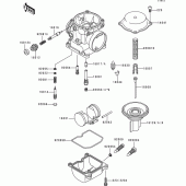 Схема вузла: Карбюратор parts(1/2) для Kawasaki ZR750 Zephyr