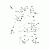 Схема узла: Руль & Пульт управления рулевой для Kawasaki ZX1000 Ninja ZX-10R