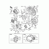 Схема узла: Крышка двигателя для Kawasaki ZR1200 ZRX1200S