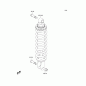 Схема вузла: Амортизатор задній для Kawasaki KLX125 KLX125L