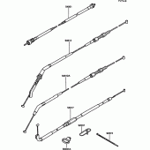 Схема вузла: Cable для Kawasaki ZG1000 1000GTR