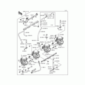 Схема вузла: Карбюратор для Kawasaki ZG1000 Concours