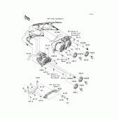 Схема узла: Headlight(s) для Kawasaki ZX1400 ZZR1400 ABS