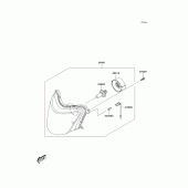 Схема узла: Фара для Kawasaki BR125 Bajaj Wind