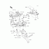Схема вузла: Заднє крило для Kawasaki KLE650 Versys 650