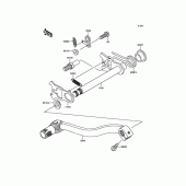 Схема вузла: Перемикач передач для Kawasaki KX85