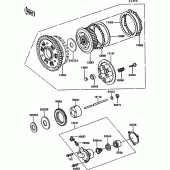 Схема вузла: Зчеплення для Kawasaki ZX900 GPZ900R
