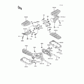 Схема вузла: Підніжки для Kawasaki ZG1200 Voyager XII
