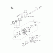 Схема узла: Ступица переднего колеса для Kawasaki KLX125 D-Tracker