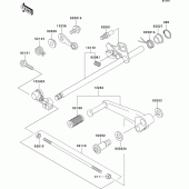 Схема вузла: Перемикач передач для Kawasaki ZX600 ZZ-R600